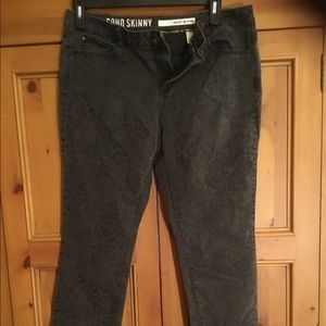 DKNY Black leopard print pants